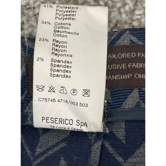 PESERICO Sign $545 Italian Tailored Arrow‎ Ankle Crop Dress Pants Italy 44 US 8 - Picture 10 of 14